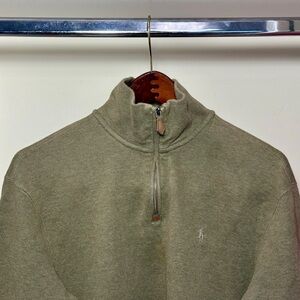 Polo Ralph Lauren Mens Quarter Zip Pull Over Sweater - Large